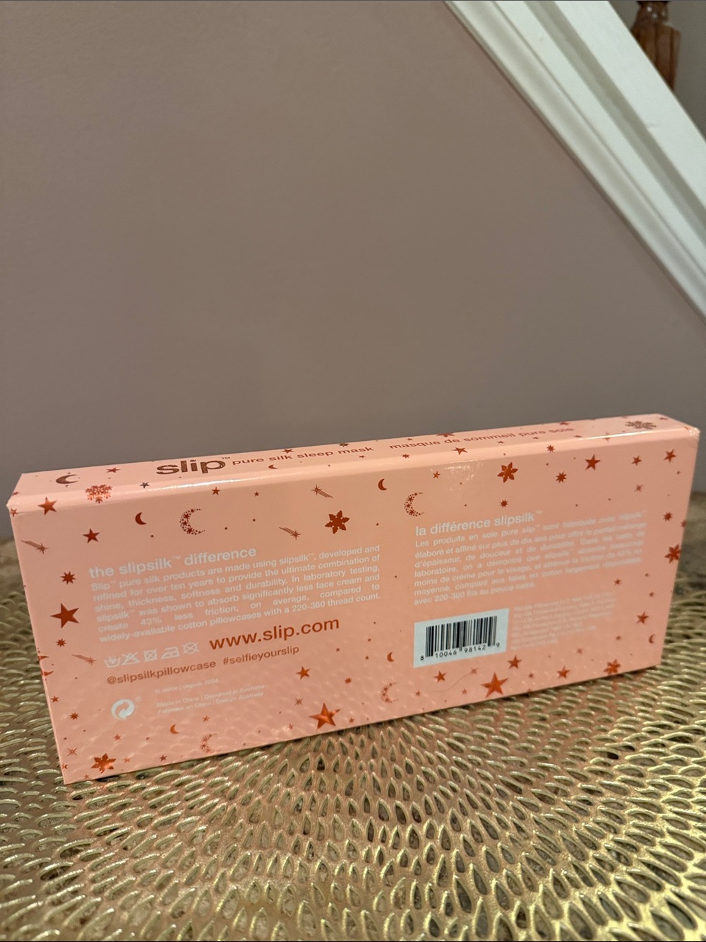 Slip Pure Silk Pink Sleep Eye Mask - Picture 7 of 9